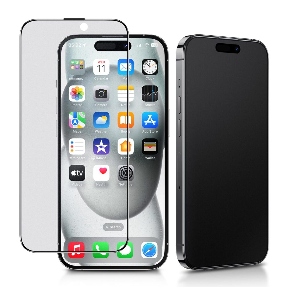 Tempered Glass iPhone 14 Pro Max - White Pack - Image 2