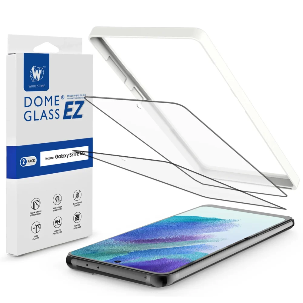 Tempered Glass Galaxy S21 - White Pack - Image 2