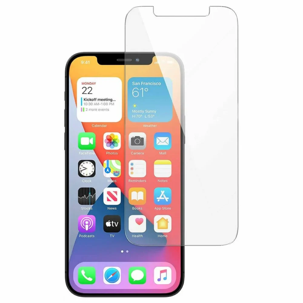 Tempered Glass iPhone 12 Mini - White Pack