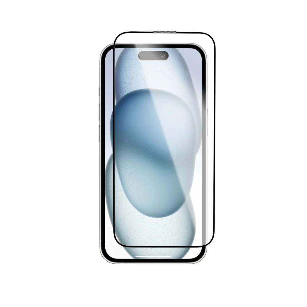 Tempered Glass iPhone 15 Pro Max - White Pack