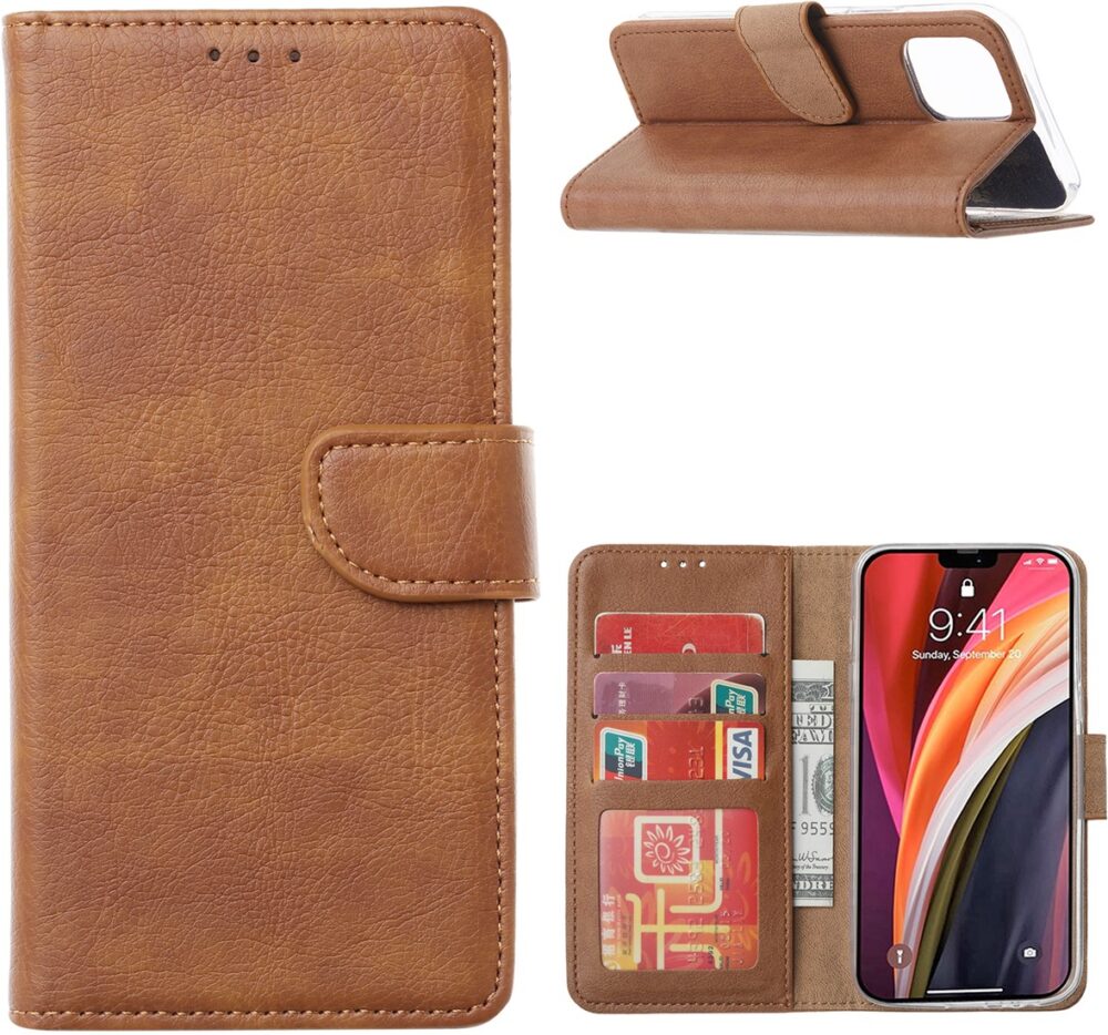 Book Case Apple iPhone 14 Plus - Licht Bruin