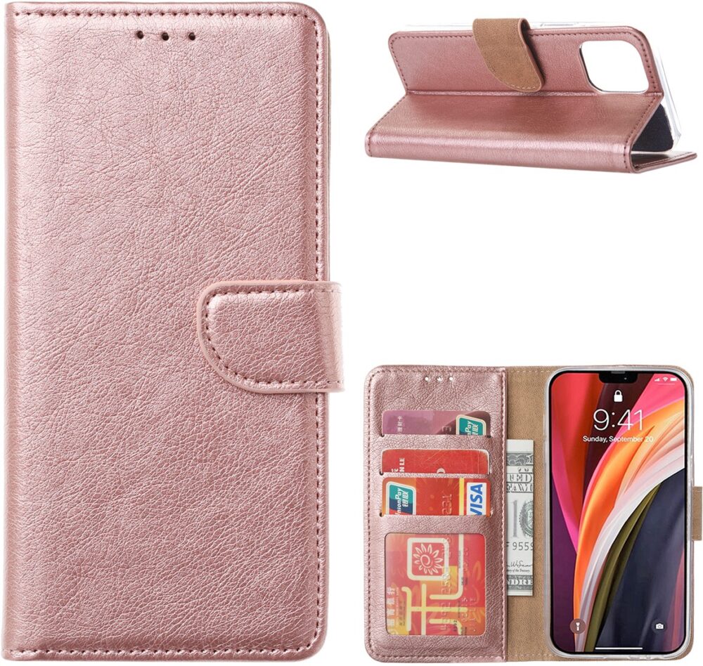 Book Case Apple iPhone 14 - Rose Goud