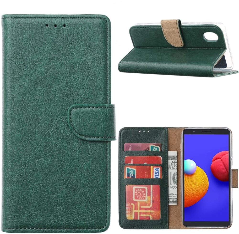 Book Case Samsung Galaxy A01 - Groen