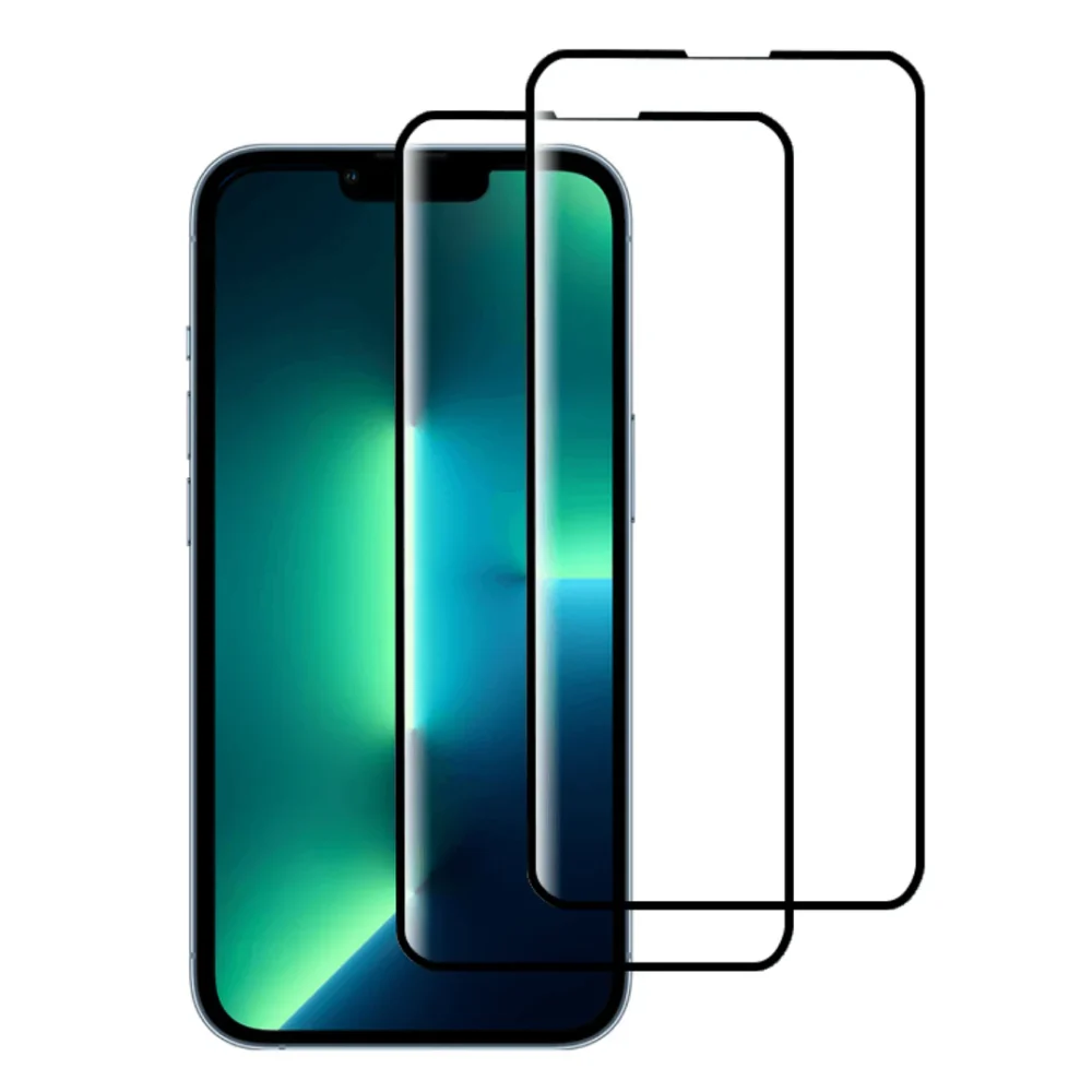 Tempered Glass iPhone 14 - White Pack